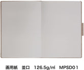 MARUMAN Sketch book linen B4 34sheet - Al Masam Stationery LLC